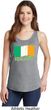 St Patrick's Day Distressed Ireland Flag Ladies Tank Top