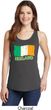 St Patrick's Day Distressed Ireland Flag Ladies Tank Top