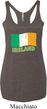 St Patrick's Day Distressed Ireland Flag Ladies Tri Blend Racerback