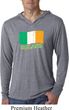 St Patrick's Day Distressed Ireland Flag Lightweight Hoodie Shirt
