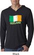 St Patrick's Day Distressed Ireland Flag Lightweight Hoodie Shirt