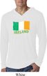 St Patrick's Day Distressed Ireland Flag Lightweight Hoodie Shirt