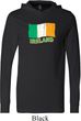 St Patrick's Day Distressed Ireland Flag Lightweight Hoodie Tee