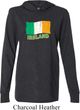 St Patrick's Day Distressed Ireland Flag Lightweight Hoodie Tee