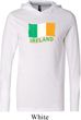 St Patrick's Day Distressed Ireland Flag Lightweight Hoodie Tee