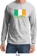 St Patrick's Day Distressed Ireland Flag Long Sleeve Shirt