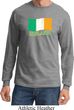 St Patrick's Day Distressed Ireland Flag Long Sleeve Shirt