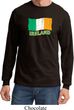 St Patrick's Day Distressed Ireland Flag Long Sleeve Shirt