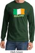 St Patrick's Day Distressed Ireland Flag Long Sleeve Shirt