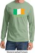 St Patrick's Day Distressed Ireland Flag Long Sleeve Shirt