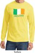 St Patrick's Day Distressed Ireland Flag Long Sleeve Shirt
