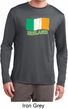 St Patrick's Day Distressed Ireland Flag Mens Dry Wicking Long Sleeve