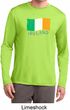 St Patrick's Day Distressed Ireland Flag Mens Dry Wicking Long Sleeve