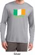 St Patrick's Day Distressed Ireland Flag Mens Dry Wicking Long Sleeve