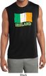 St Patrick's Day Distressed Ireland Flag Mens Sleeveless Dry Wicking
