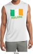 St Patrick's Day Distressed Ireland Flag Mens Sleeveless Dry Wicking