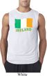 St Patrick's Day Distressed Ireland Flag Mens Sleeveless Shirt