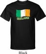 St Patrick's Day Distressed Ireland Flag Mens Tall Shirt