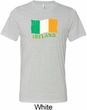 St Patrick's Day Distressed Ireland Flag Mens Tri Blend Crewneck Shirt