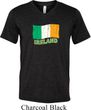 St Patrick's Day Distressed Ireland Flag Mens Tri Blend V-neck Shirt