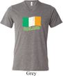 St Patrick's Day Distressed Ireland Flag Mens Tri Blend V-neck Shirt