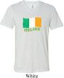 St Patrick's Day Distressed Ireland Flag Mens Tri Blend V-neck Shirt