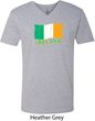 St Patrick's Day Distressed Ireland Flag Mens V-Neck Shirt