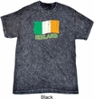 St Patrick's Day Distressed Ireland Flag Mineral Tie Dye Shirt