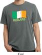 St Patrick's Day Distressed Ireland Flag Pigment Dyed Shirt