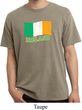 St Patrick's Day Distressed Ireland Flag Pigment Dyed Shirt