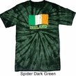 St Patrick's Day Distressed Ireland Flag Spider Tie Dye Shirt