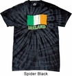 St Patrick's Day Distressed Ireland Flag Spider Tie Dye Shirt