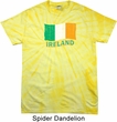 St Patrick's Day Distressed Ireland Flag Spider Tie Dye Shirt