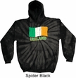 St Patrick's Day Distressed Ireland Flag Tie Dye Hoodie