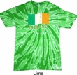 St Patrick's Day Distressed Ireland Flag Twist Tie Dye Shirt