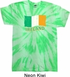St Patrick's Day Distressed Ireland Flag Twist Tie Dye Shirt