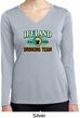 St Patrick's Day Ireland Drinking Team Ladies Dry Wicking Long Sleeve