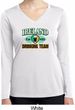 St Patrick's Day Ireland Drinking Team Ladies Dry Wicking Long Sleeve