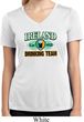 St Patrick's Day Ireland Drinking Team Ladies Dry Wicking V-neck Shirt
