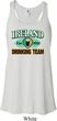 St Patrick's Day Ireland Drinking Team Ladies Flowy Racerback Tanktop