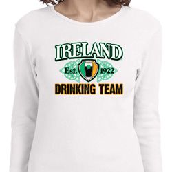St Patrick's Day Ireland Drinking Team Ladies Long Sleeve Shirt St Patrick's Day Ireland Drinking Team Ladies Long Sleeve Shirt