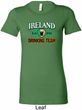St Patrick's Day Ireland Drinking Team Ladies Longer Length Shirt