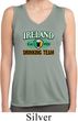 St Patrick's Day Ireland Drinking Team Ladies Sleeveless Dry Wicking