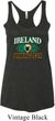 St Patrick's Day Ireland Drinking Team Ladies Tri Blend Racerback Tank
