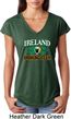 St Patrick's Day Ireland Drinking Team Ladies Tri Blend V-Neck Shirt