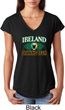 St Patrick's Day Ireland Drinking Team Ladies Tri Blend V-Neck Shirt