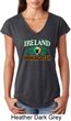St Patrick's Day Ireland Drinking Team Ladies Tri Blend V-Neck Shirt