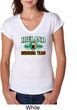 St Patrick's Day Ireland Drinking Team Ladies Tri Blend V-Neck Shirt