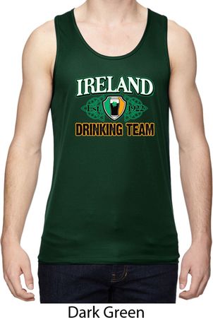 St Patrick's Day Ireland Drinking Team Mens Moisture Wicking Tanktop