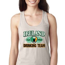 St Patrick's Day Ireland EST 1922 Drinking Team Ladies Ideal Tank Top St Patrick's Day Ireland EST 1922 Drinking Team Ladies Ideal Tank Top